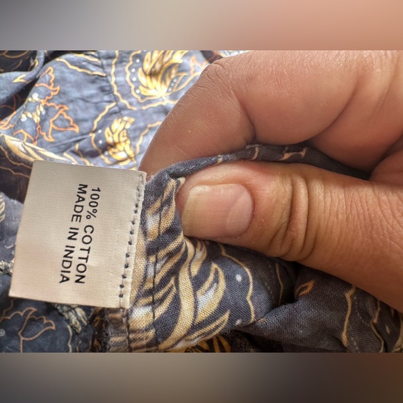 Bindu size medium blue short shirt shirt dress. - Picture 9 of 9